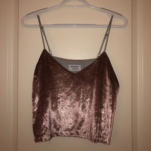 Pink shimmer top